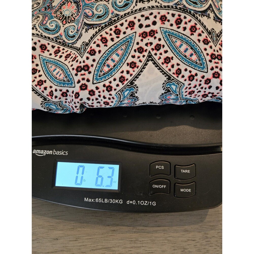 Express Portofino Shirt Small S Slim Fit Paisley Medallion Blouse Roll Tab - Picture 13 of 13